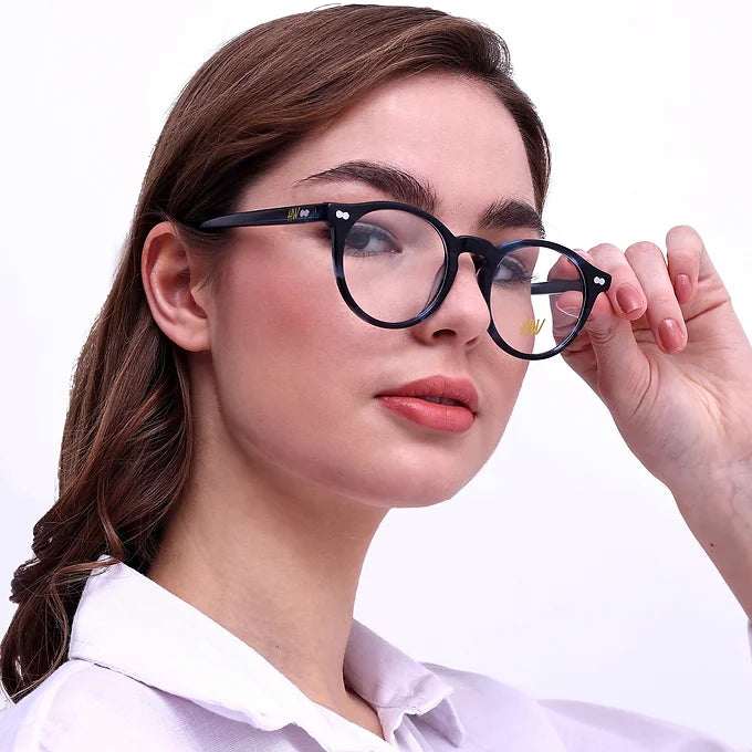 Hw blue dual shade round optical
