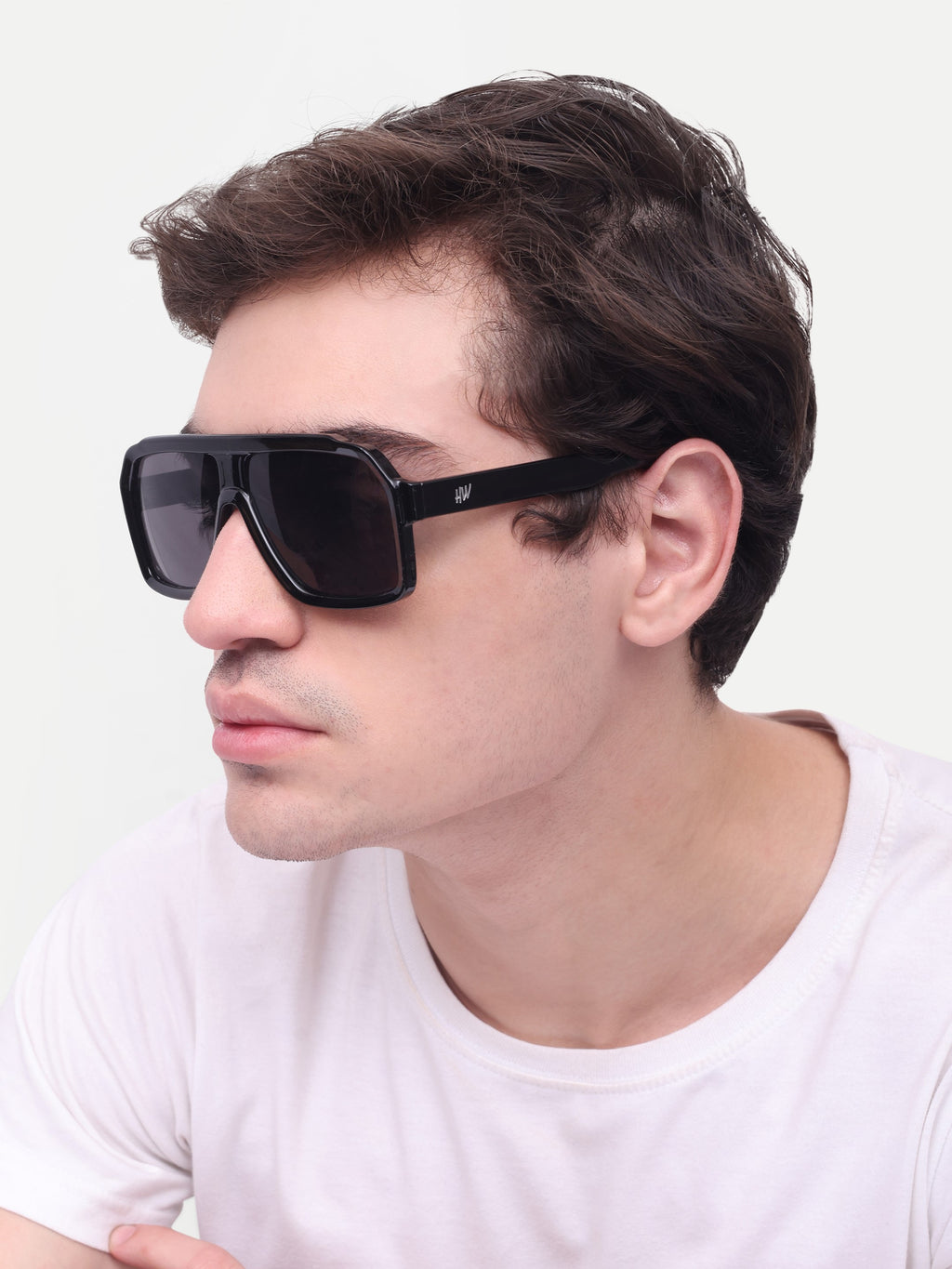 Men's Classic Black Wayfarer Sunglasses