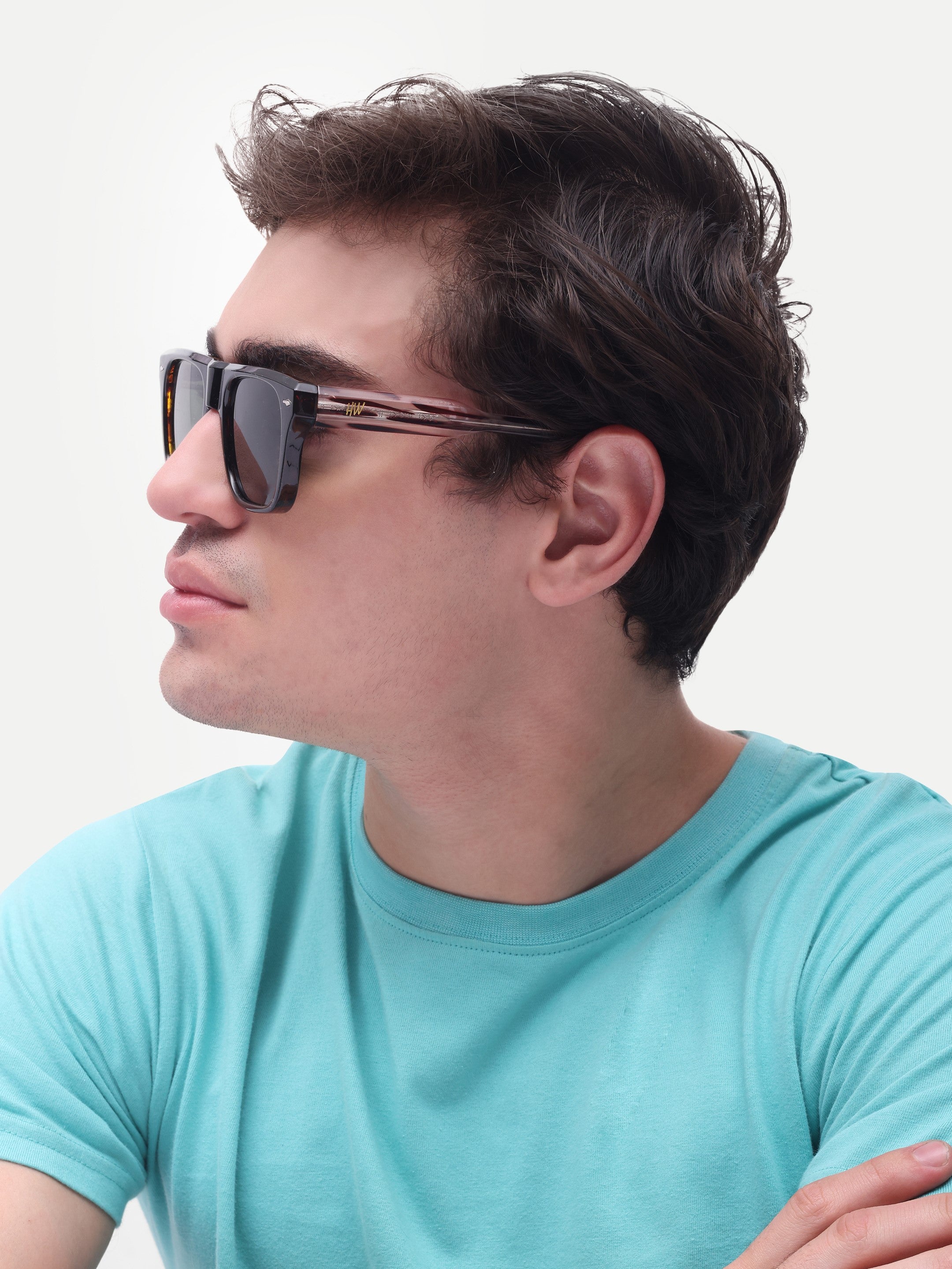 Men's Black UV Protected Wayfarer Sunglasses