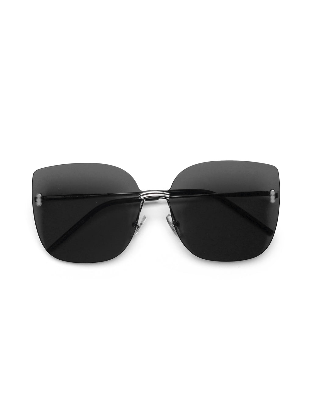 Luxury Black Oversized Cat-Eye Women Sunglasses