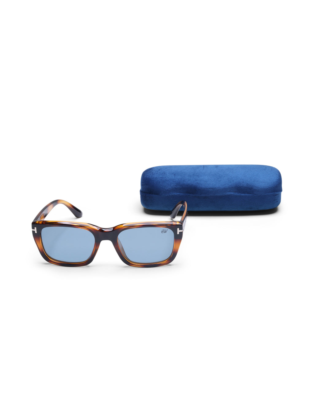 Luxe Leopard Blue Uv-Protected Women Sunglasses