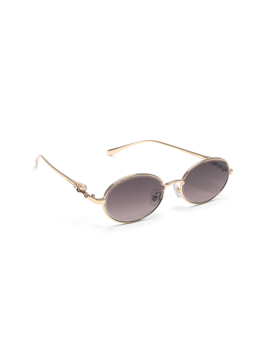 Luxy Gold Pink Oval Women Sunglasses