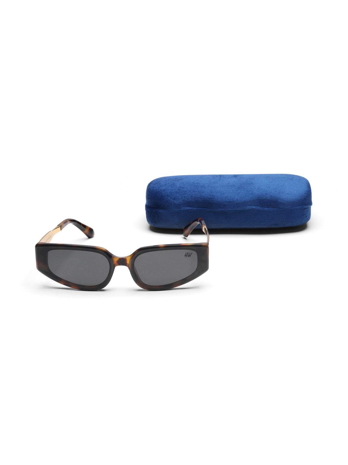 Nasty Leopard Gold Brown Cateye Women Sunglasses