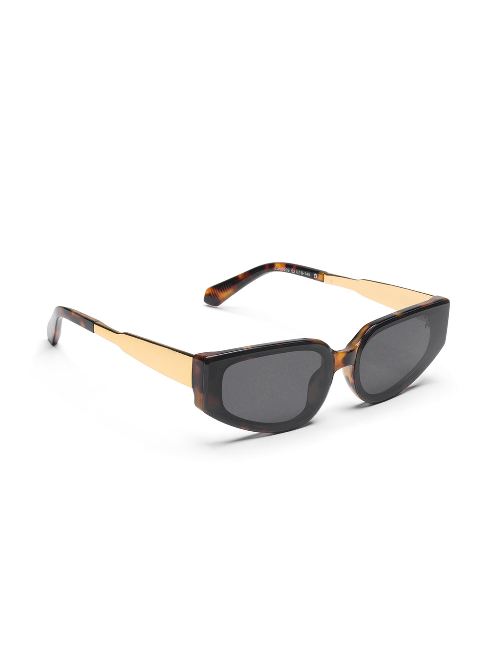 Nasty Leopard Gold Brown Cateye Women Sunglasses