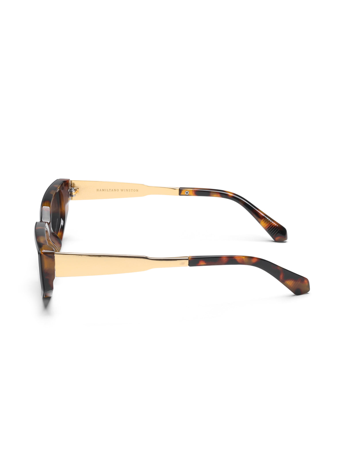 Nasty Leopard Gold Brown Cateye Women Sunglasses