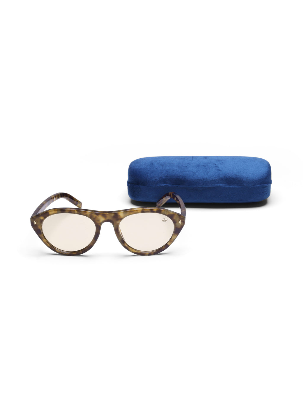 Regalis Leopard Peach Oval Women Sunglasses