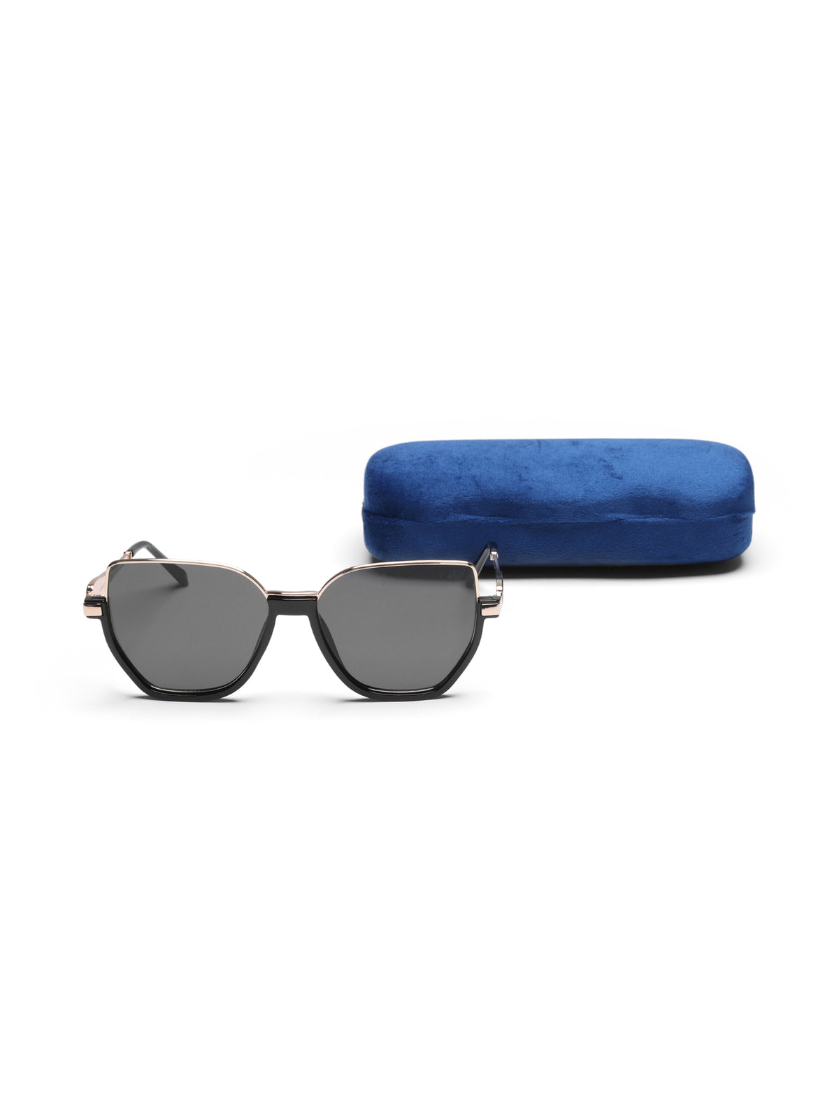 Sovereign Gold Black Cateye Women Sunglasses