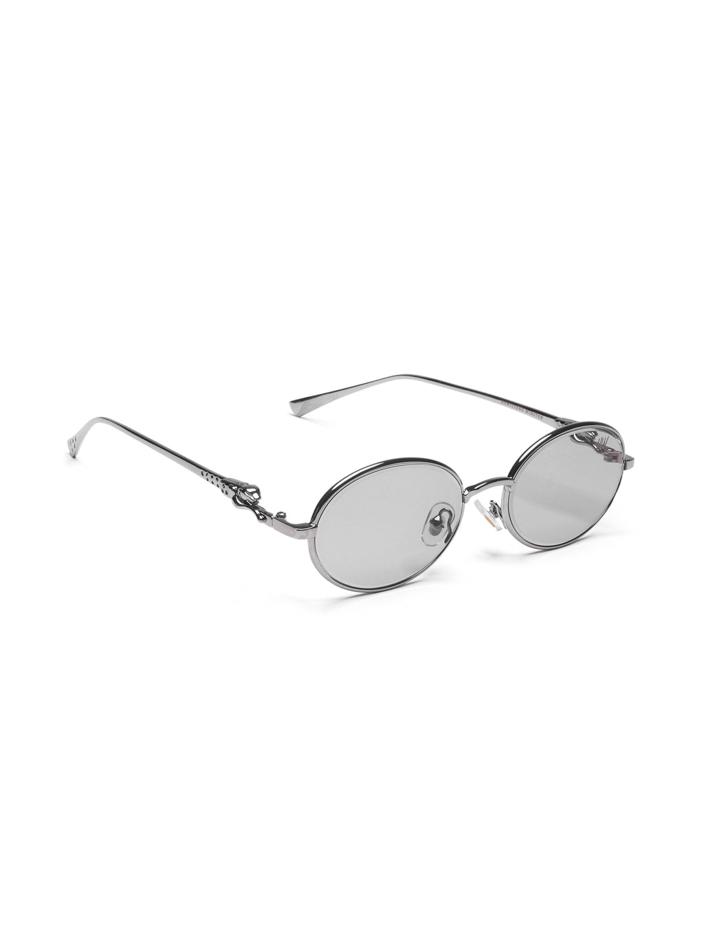 Luxy Silver Grey Oval Women Sunglasses