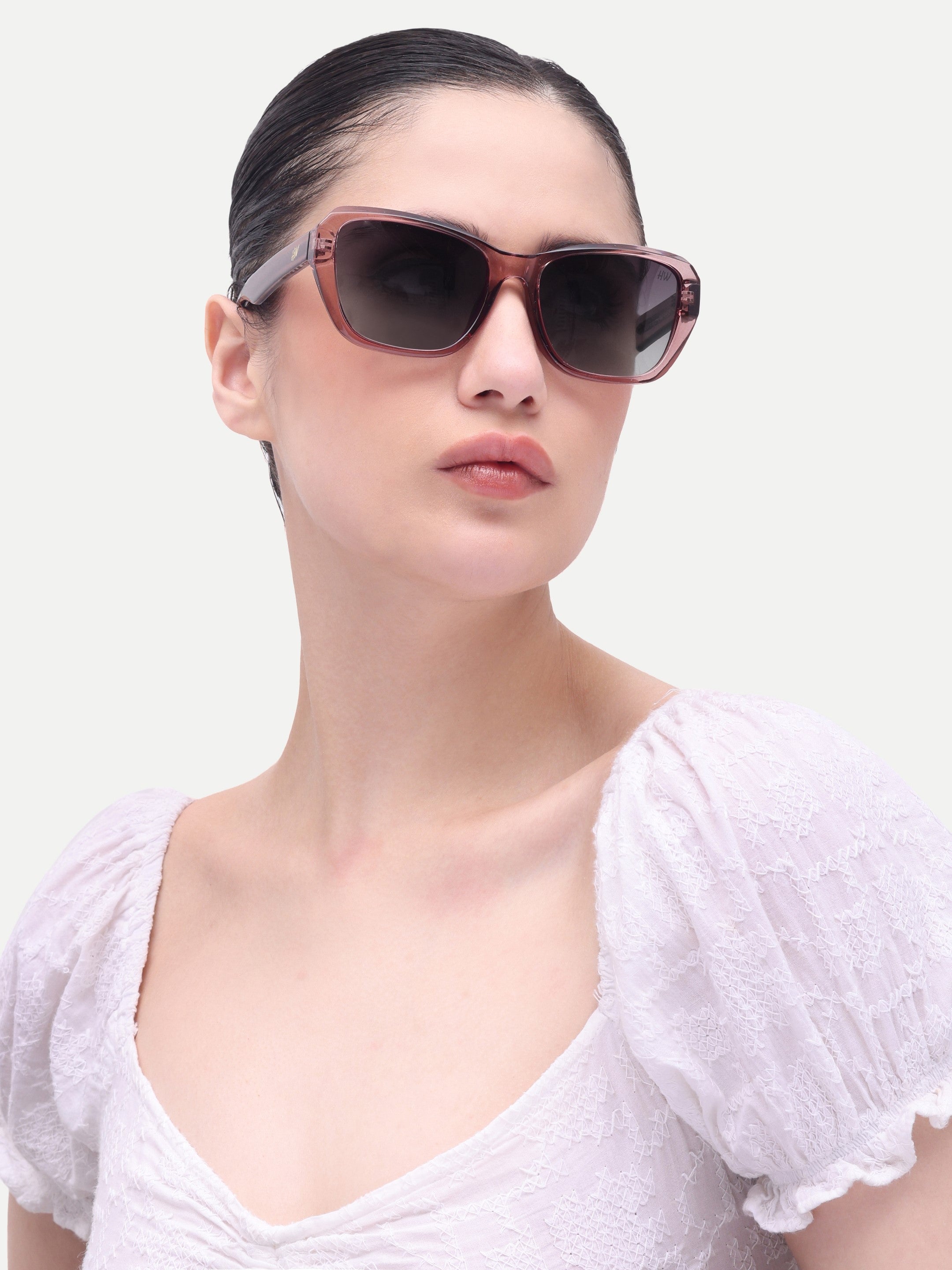 Women's Red Wayfarer Sunglasses
