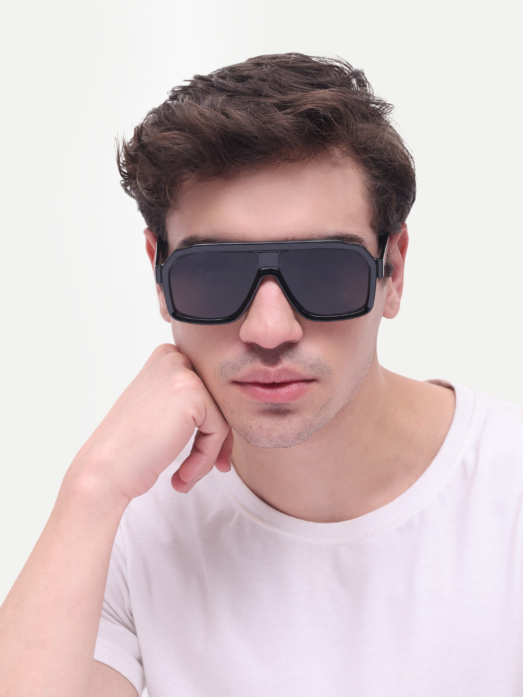 Men's Classic Black Wayfarer Sunglasses