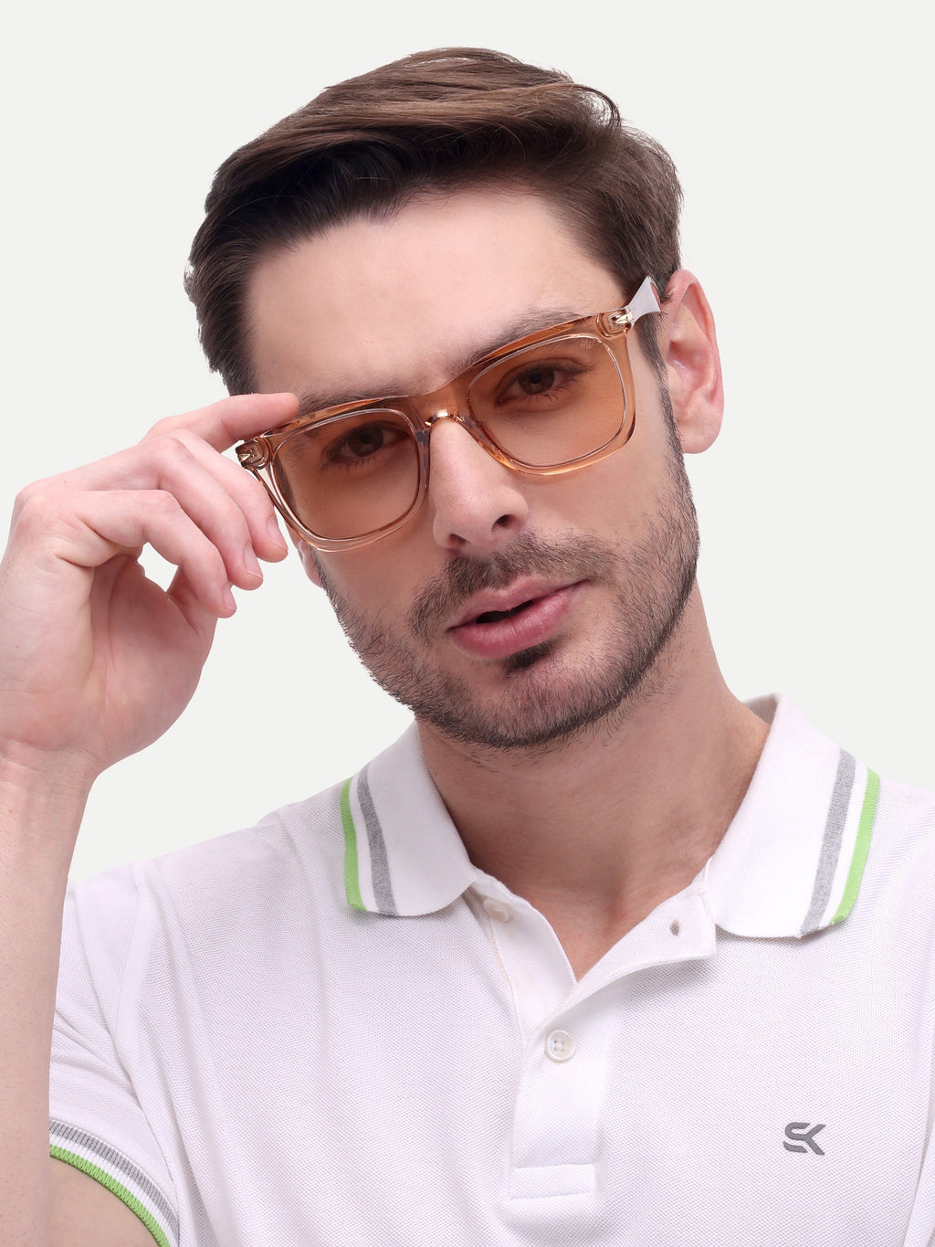 Men Wayfarer UV Protected Sunglasses Brown