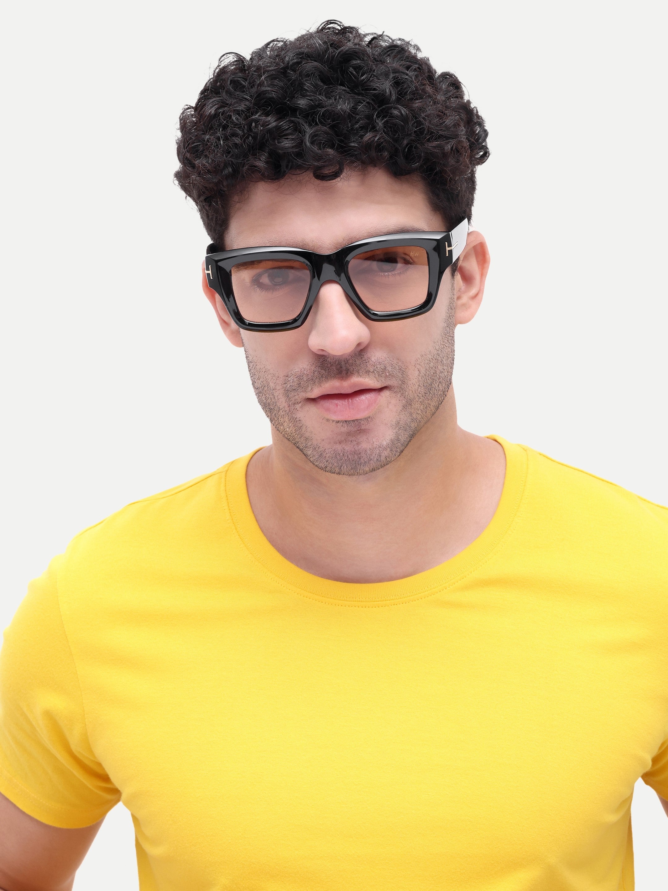 Maverick Peach Wayfarer Mens Sunglasses