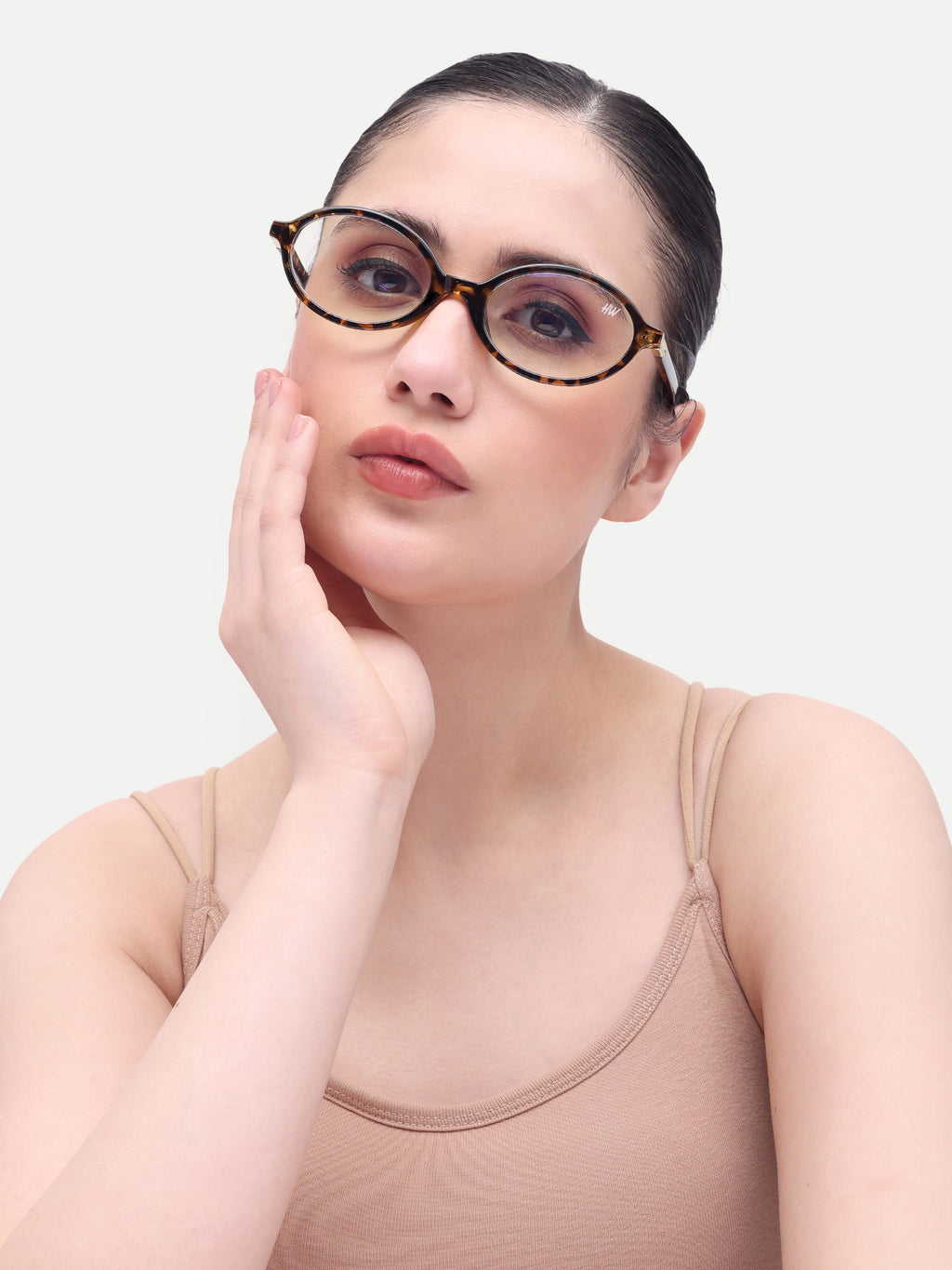 Women's Black Oval Optical Frame