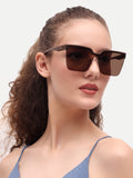 Brown Oversize Women UV Protected Sunglasses