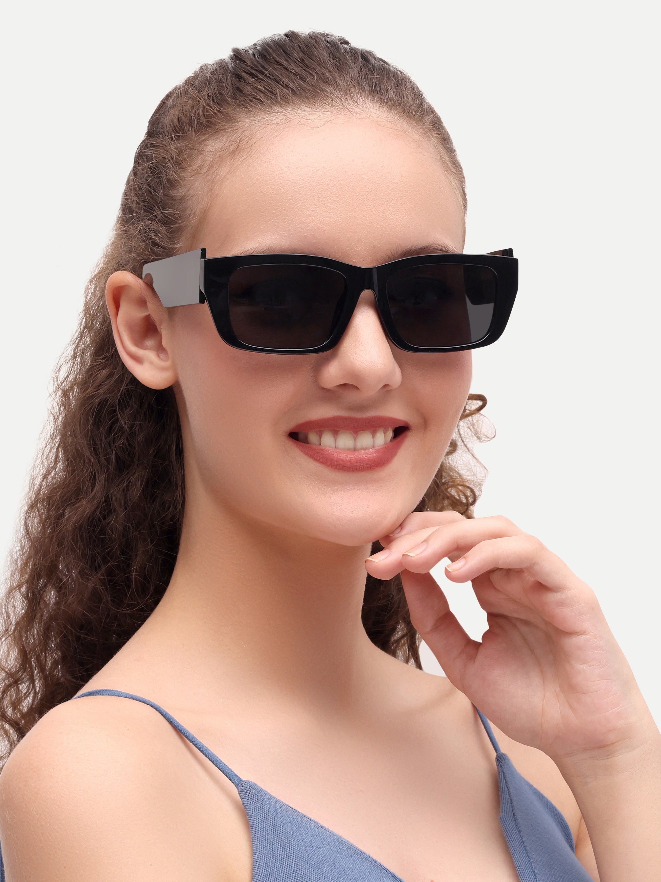 Women Funky UV Protected Sunglasses Black