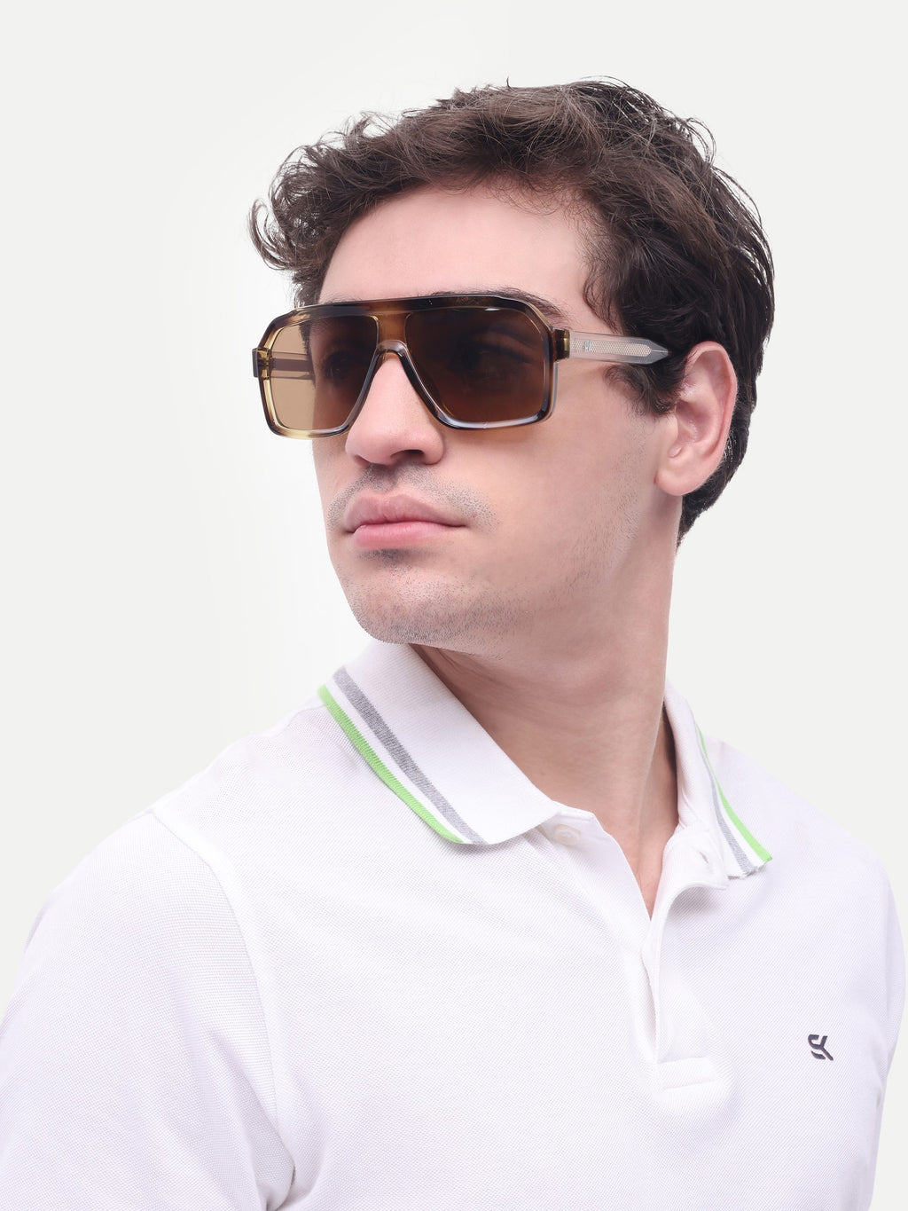 Men's Leopard Brown Wayfarer UV Protected Sunglasses