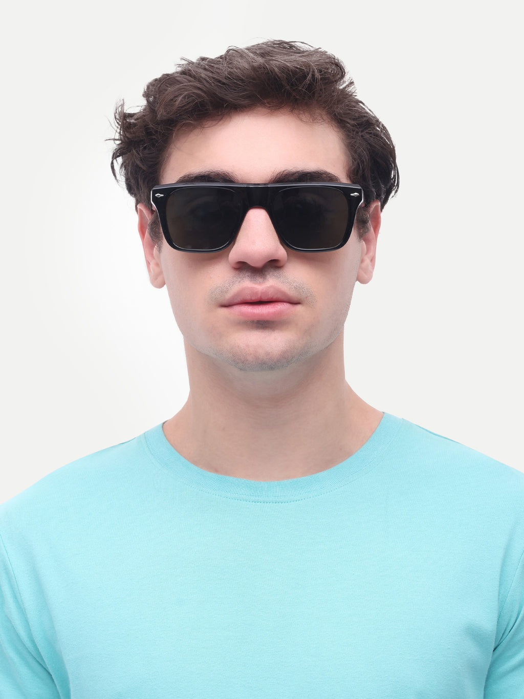 Men's Black UV Protected Wayfarer Sunglasses