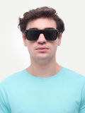 Men's Black UV Protected Wayfarer Sunglasses
