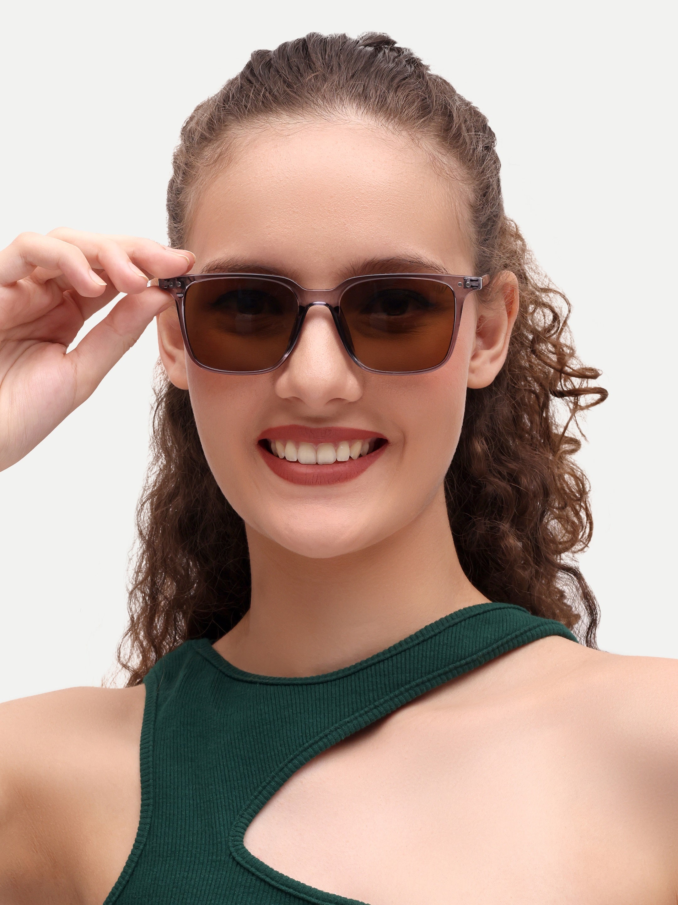 Brown Wayfarer Women UV Protected Sunglasses
