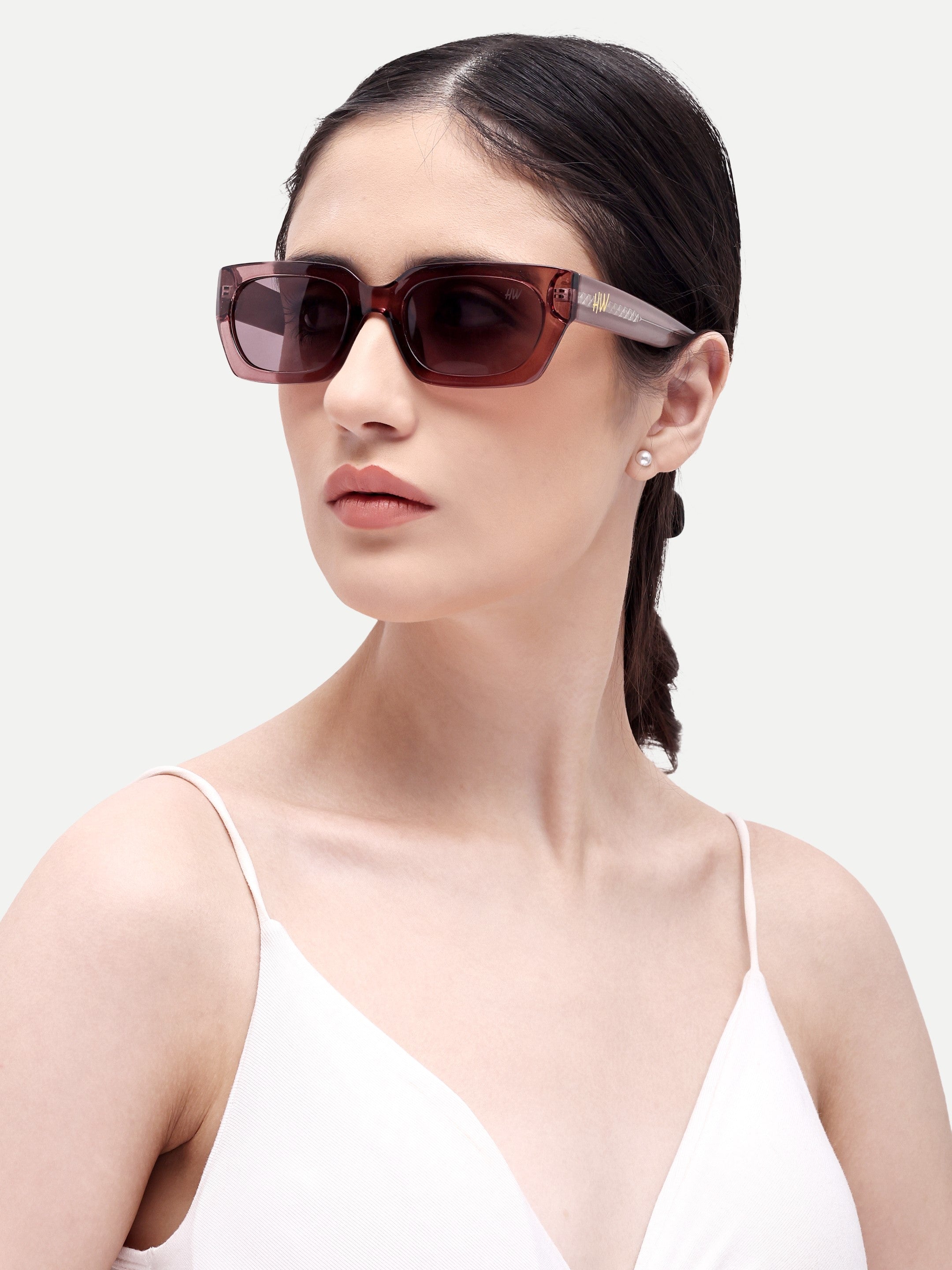 Estelle Pink Wayfarer UV Protected Womens Sunglasses
