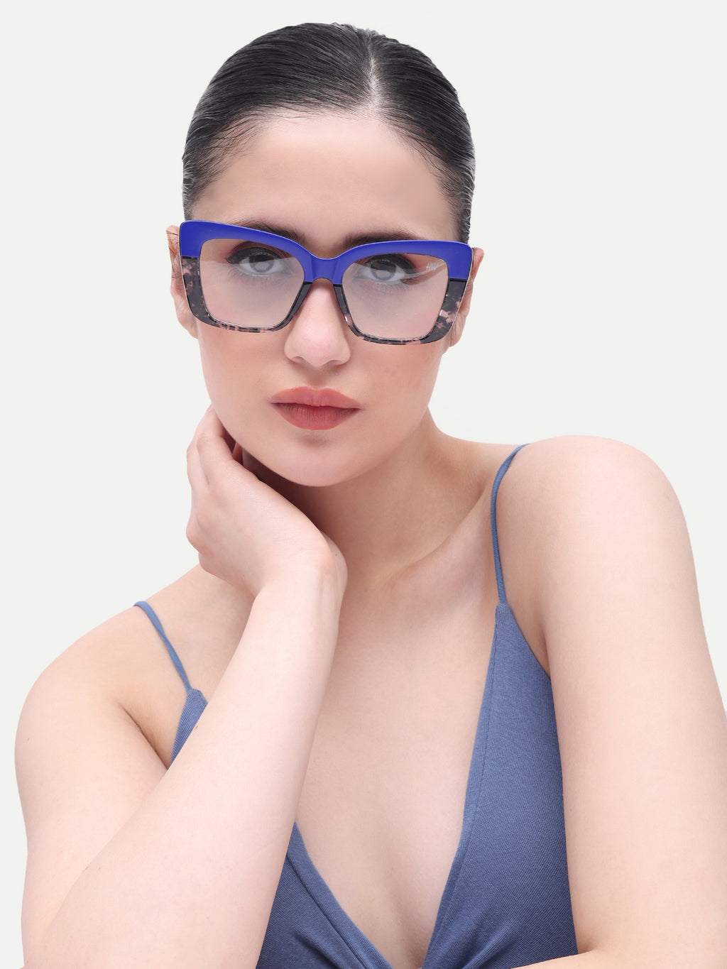 Women's Oversize Blue Optical Frame