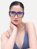 Women's Oversize Blue Optical Frame
