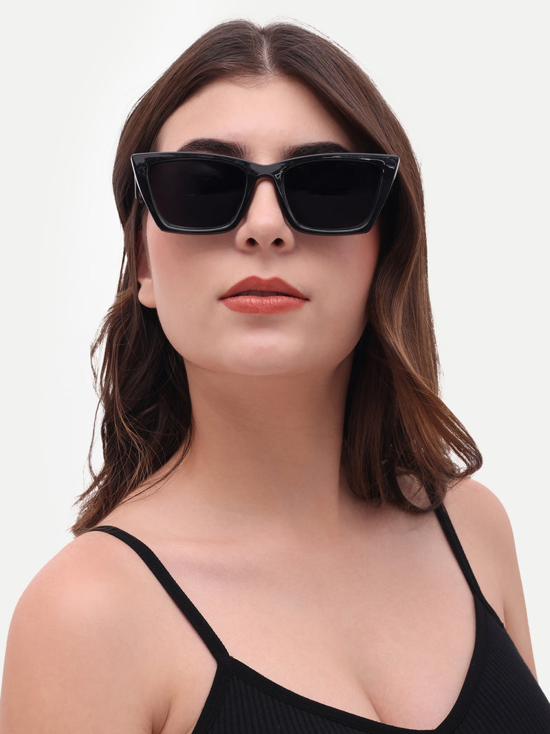 Women's Black Cat Eye Premium Sunglasses