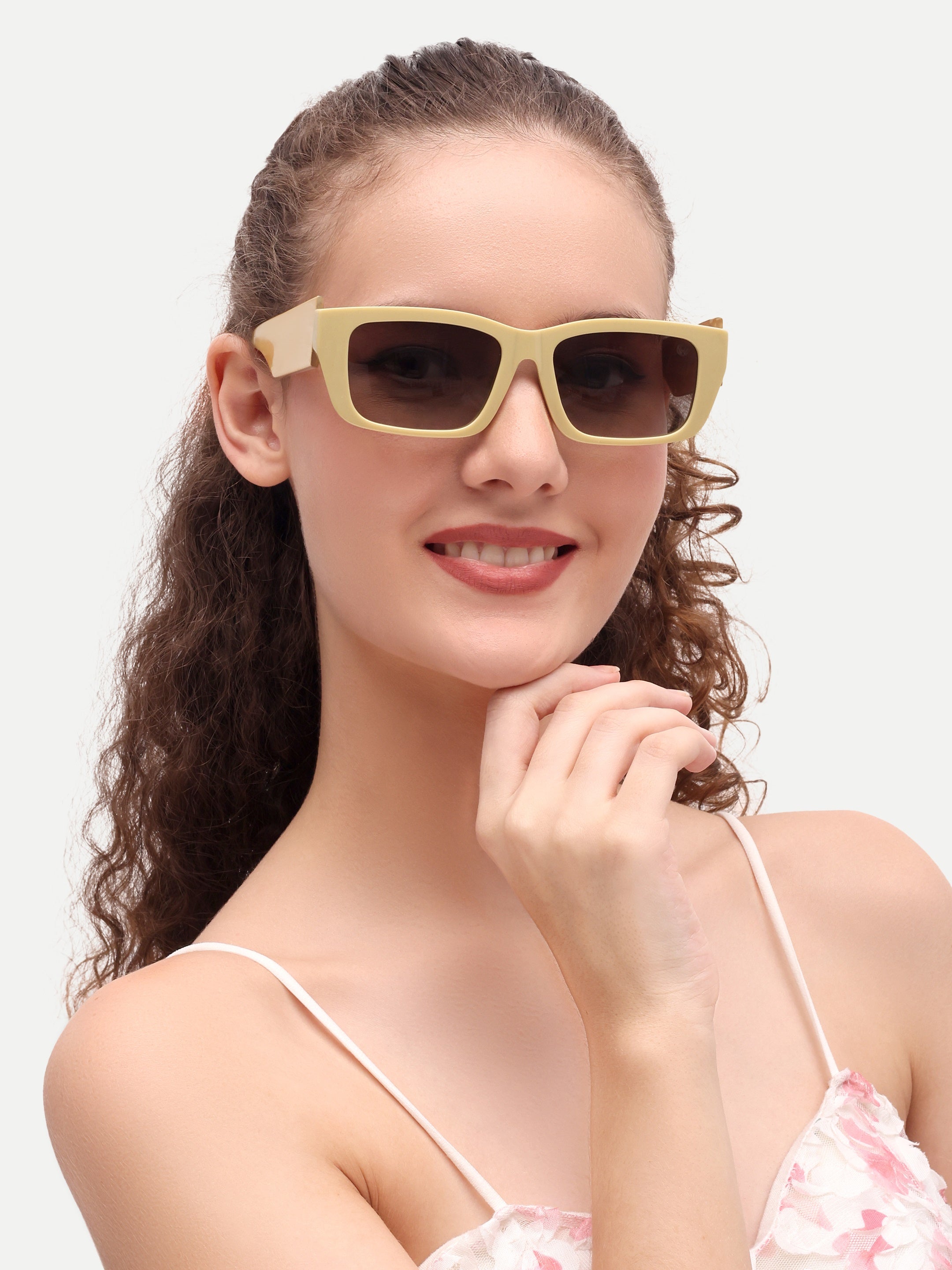 Brown Funky Women UV Protected Sunglasses