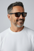 Men's Classic Dark Brown Wayfarer Sunglasses