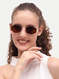 Dark Brown Women  UV Protected Sunglasses