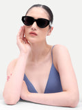 Lumina Black UV Protected Womens Sunglasses