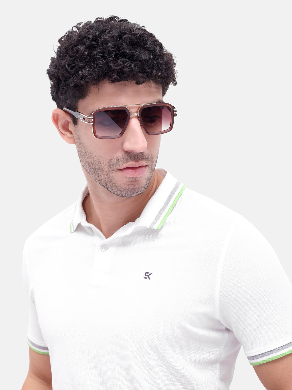 Havoc Brown Wayfarer Mens Sunglasses