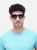 Virex Black Wayfarer Mens Sunglasses