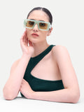 Celeste Square Green Candy UV Protected Womens Sunglasses