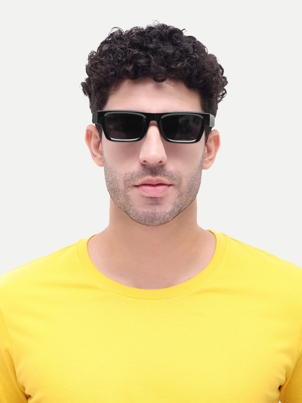 Zevron Black Wayfarer Mens Sunglasses