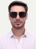 Men Wayfarer UV Protected Sunglasses Black