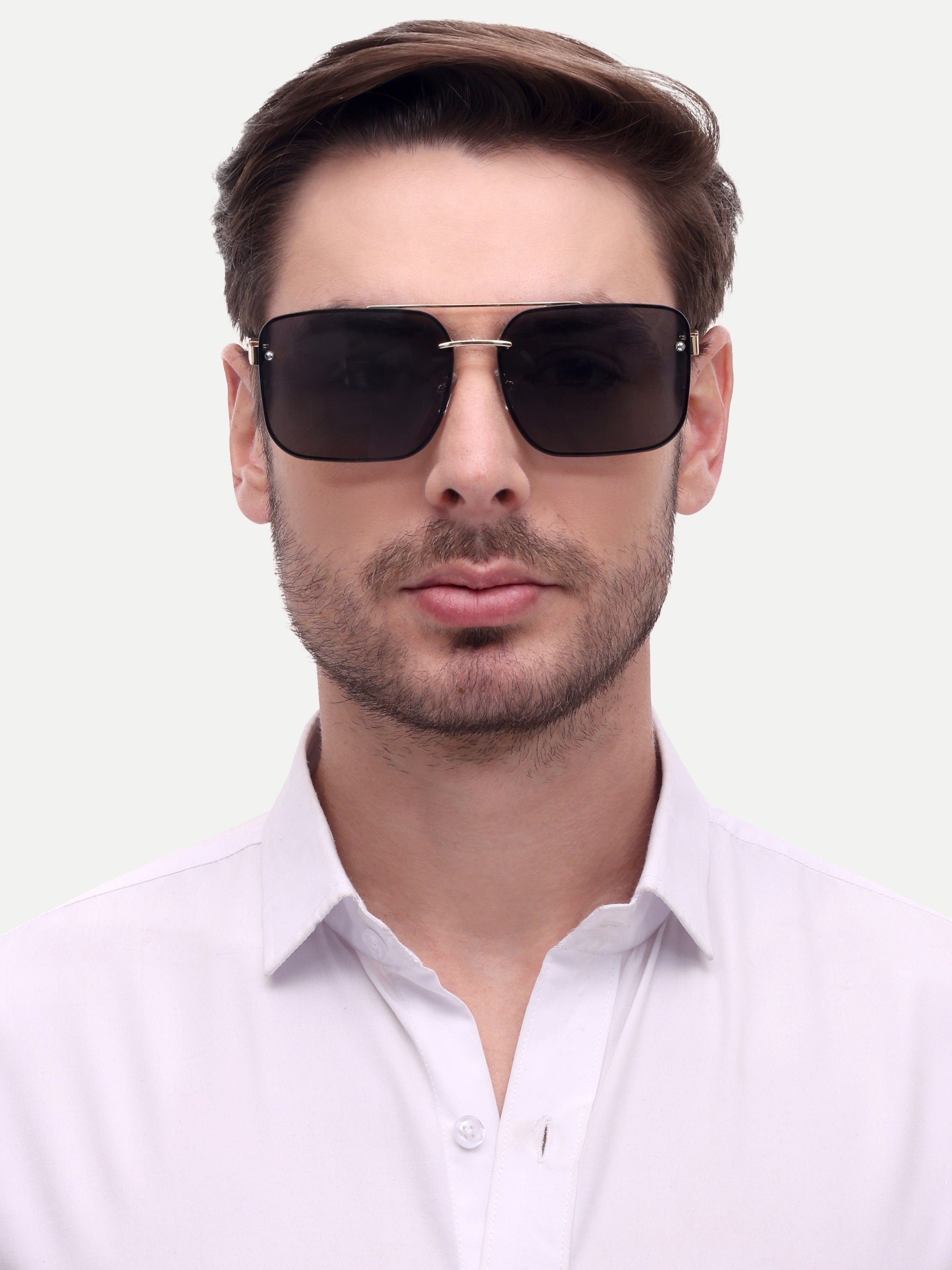 Men Wayfarer UV Protected Sunglasses Black
