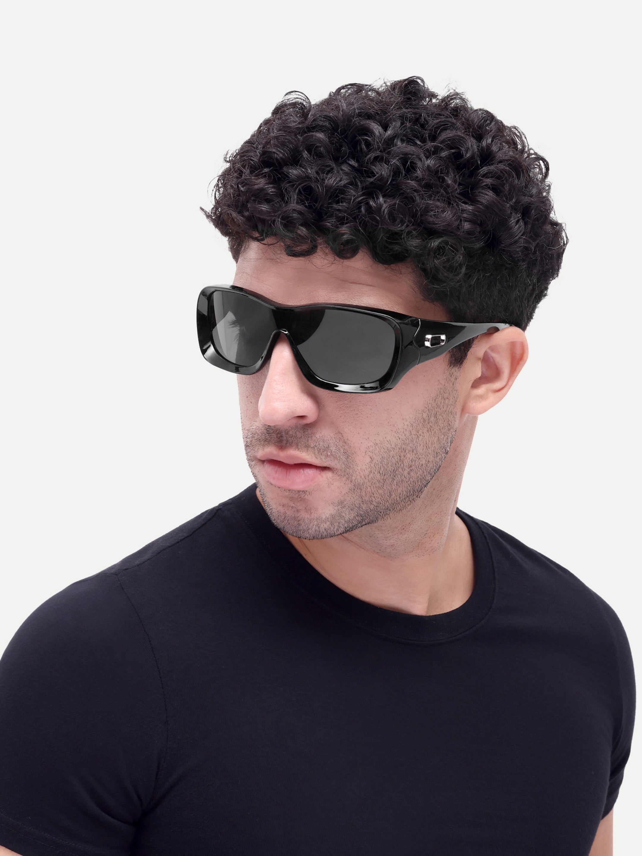 Avenor Black Sports Mens Sunglasses