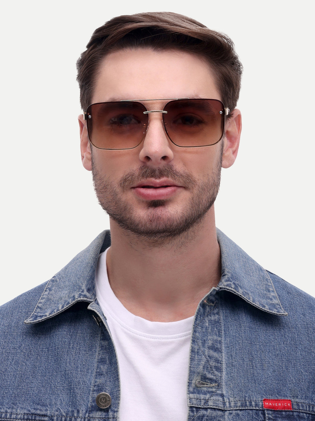 Men Wayfarer UV Protected Sunglasses Brown