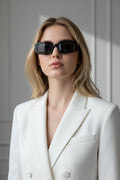 Women's Black Sleek Sunglasses