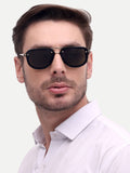 Men Wayfarer UV Protected Sunglasses Light Black