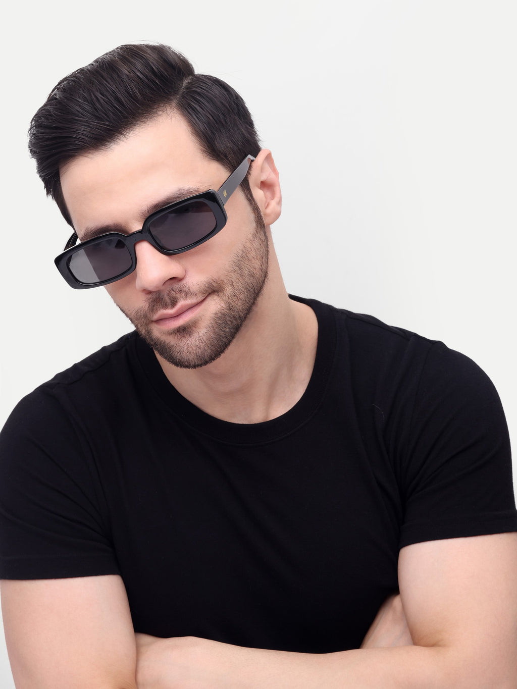 Men's UV Protected Black Candy Wayfarer Sunglasses