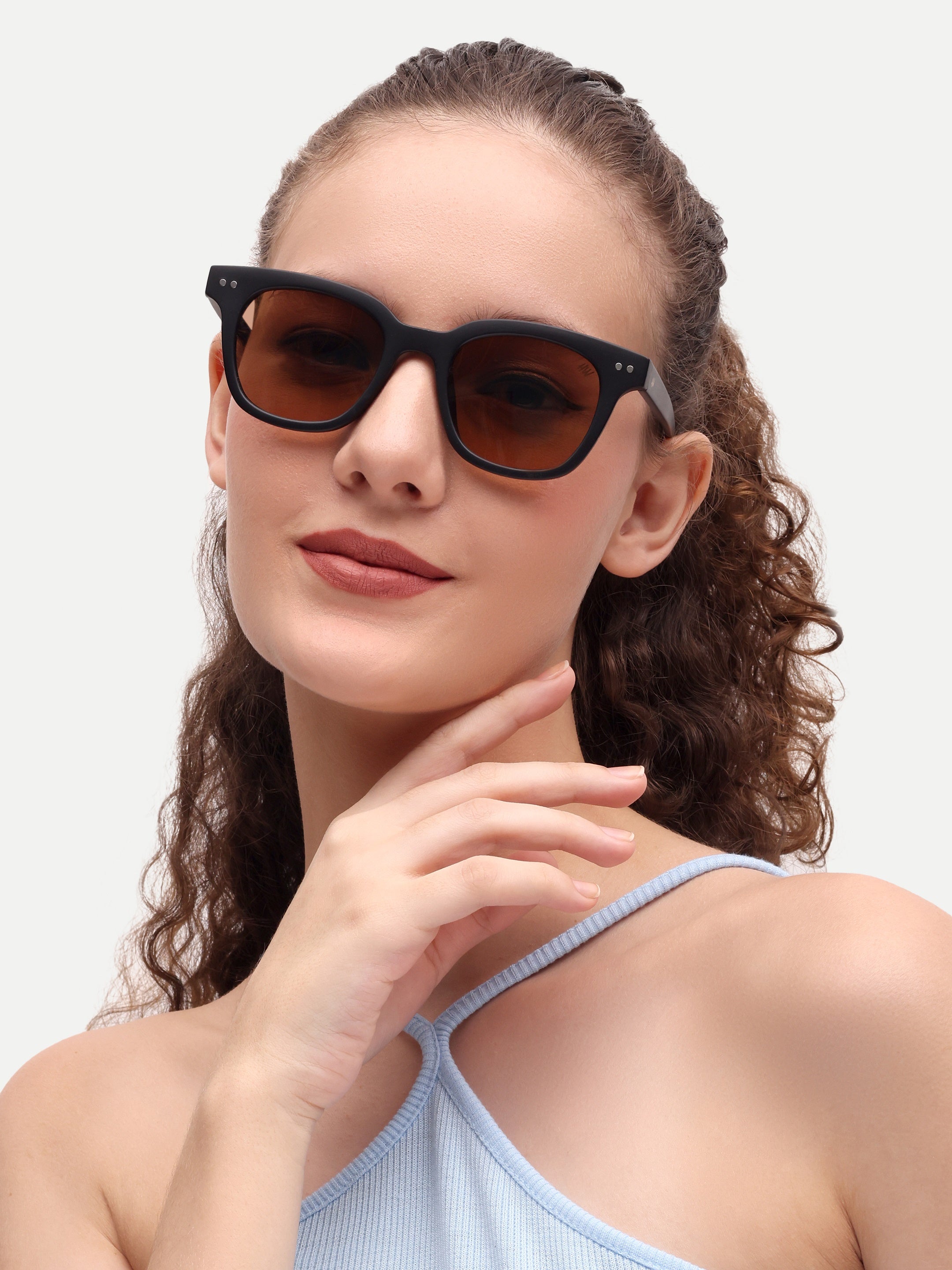 Brown Pento Women UV Protected Sunglasses