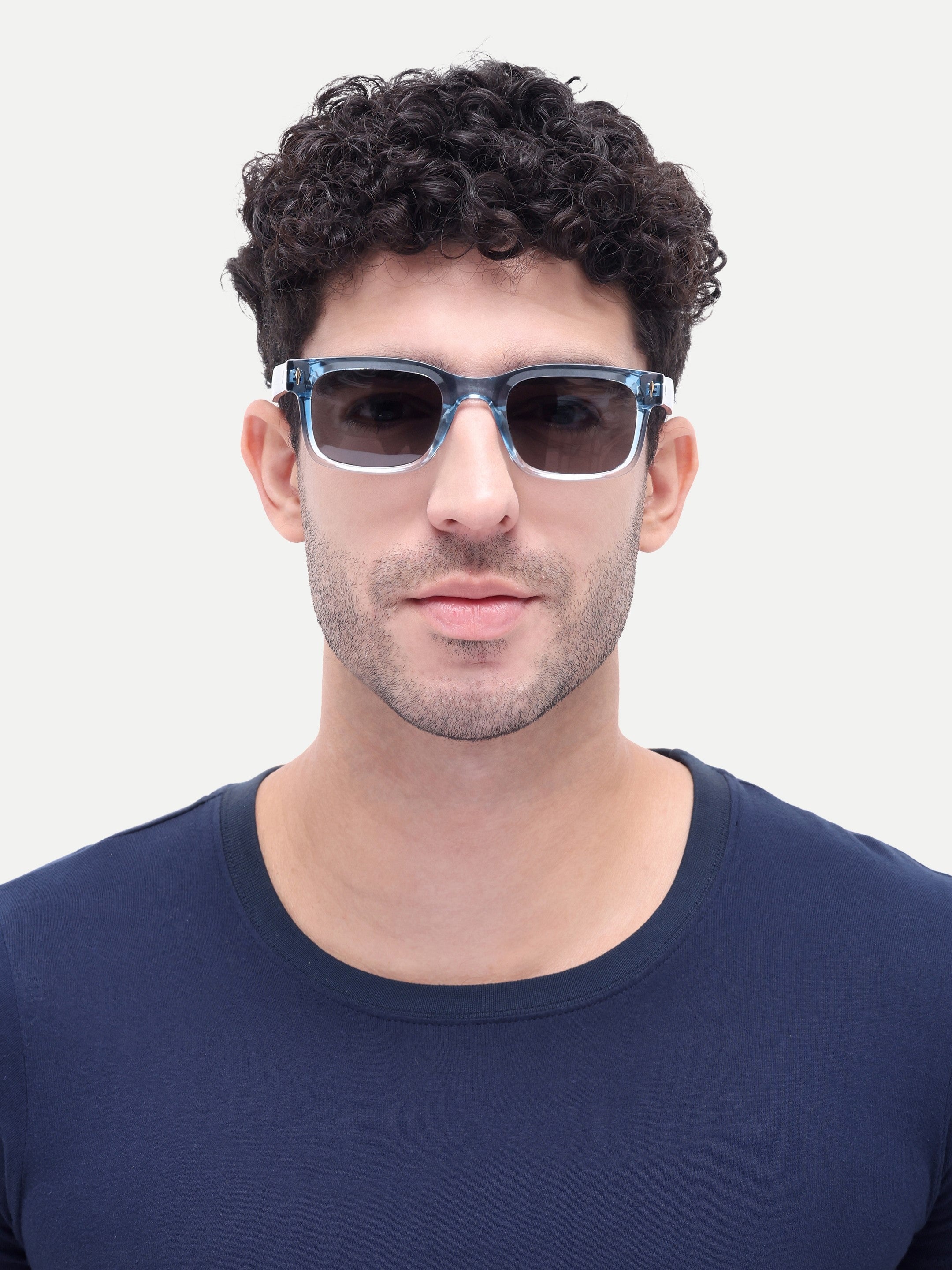 Raider Blue Wayfarer Mens Sunglasses
