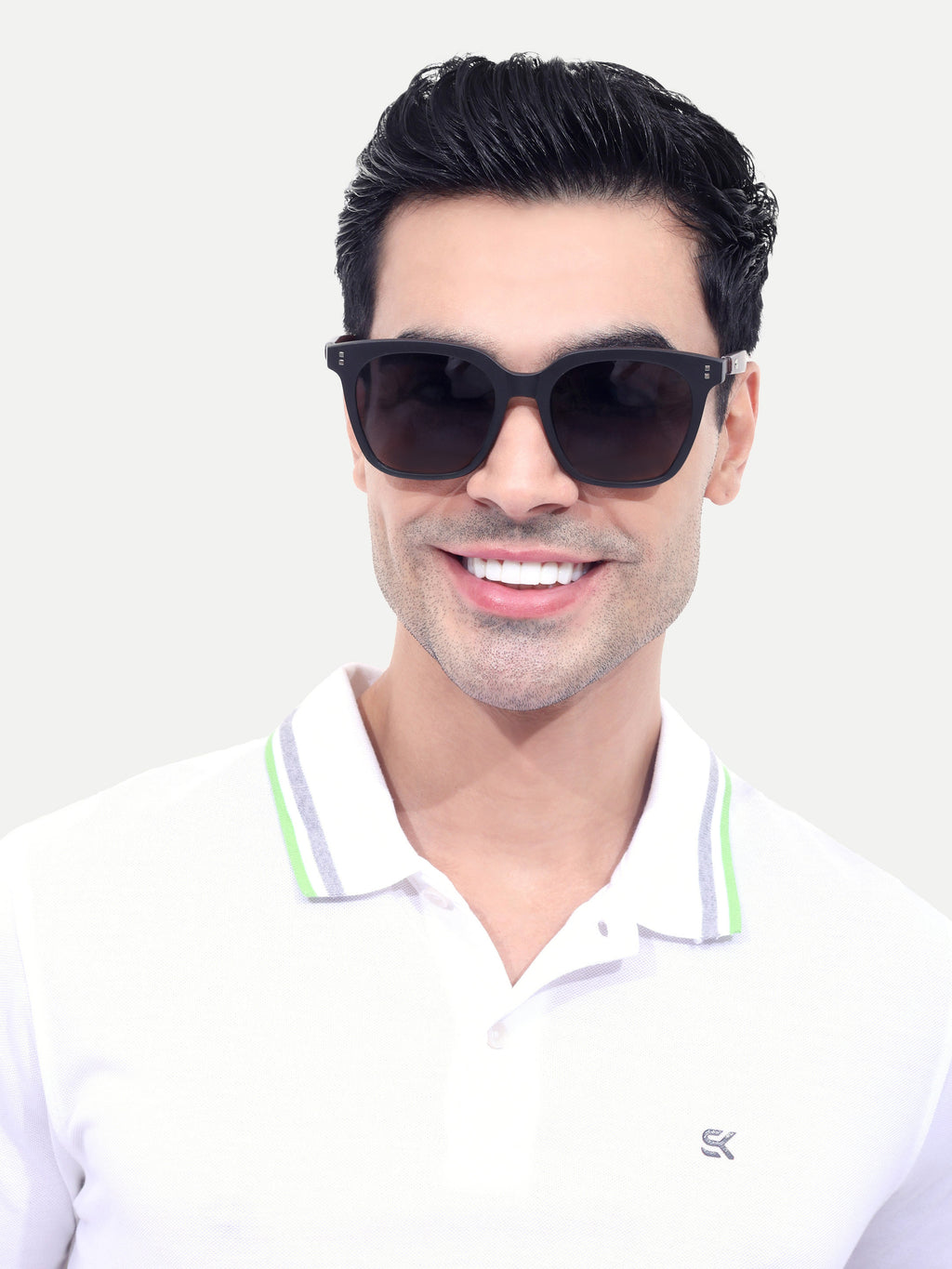 Unisex Polarized UV Protected Black Rectangular