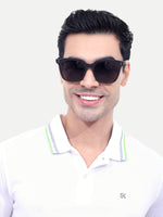 Unisex Polarized UV Protected Black Rectangular