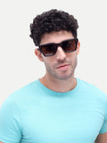 Bellaro Brown Wayfarer Mens Sunglasses