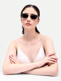 Elora Gold Black Metal UV Protected Womens Sunglasses