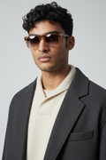 Men's Classic Brown Wayfarer Sunglasses