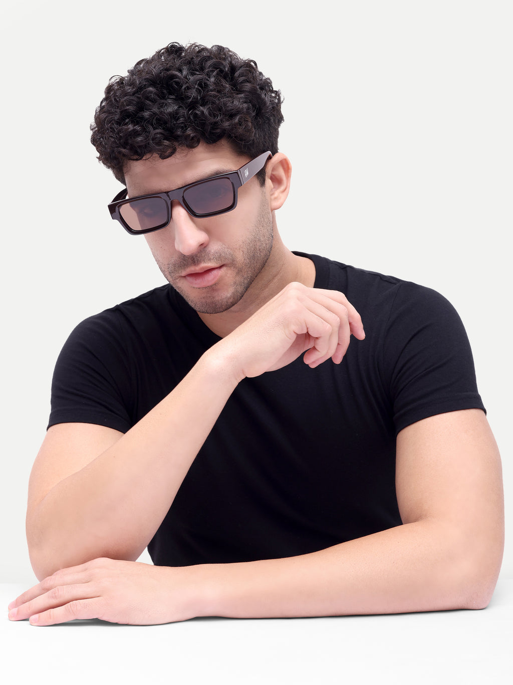 Orvix Brown Wayfarer Mens Sunglasses